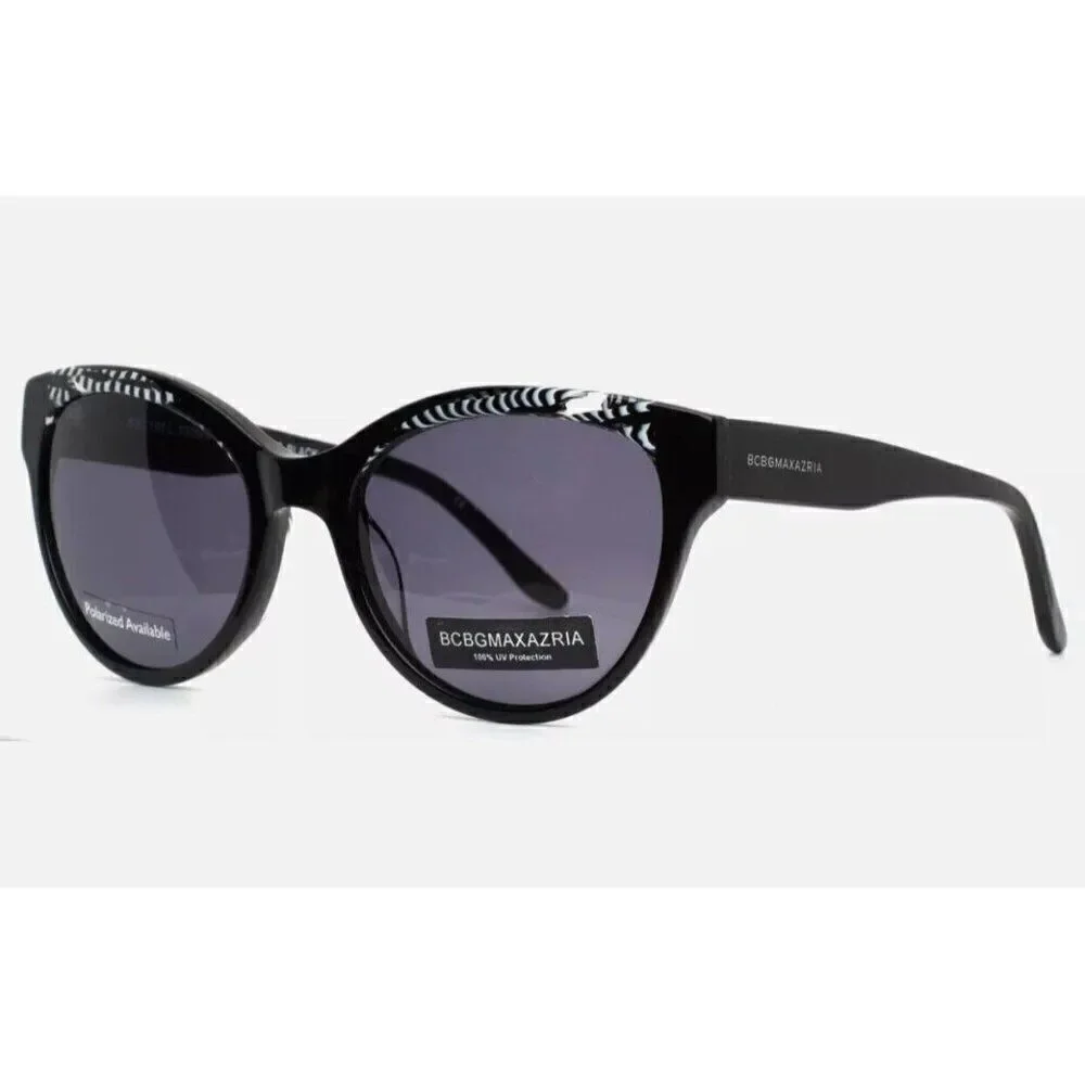 BCBGMAXAZRIA New Embrace Black Combo Womens Cat Eye Sunglasses
